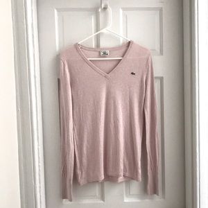 Vintage Lacoste V-Neck Lightweight Sweater